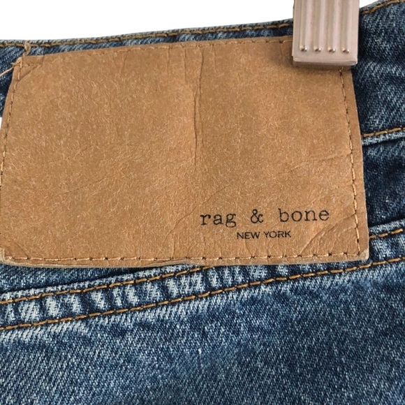 Rag & Bone Rosa Mid -Rise Button Fly Boyfriend Jean Color Jinx Size 27 - Picture 5 of 12